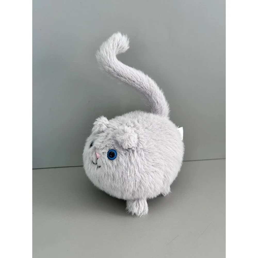 Jellycat Caboodle Grey Kitten Plush Stuffed Animal Cat Soft Round Plump Cute!